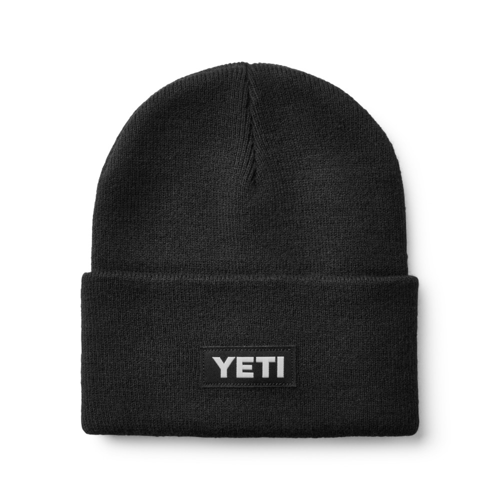 Yeti Logo Black Acrylic Beanie - Flockneti