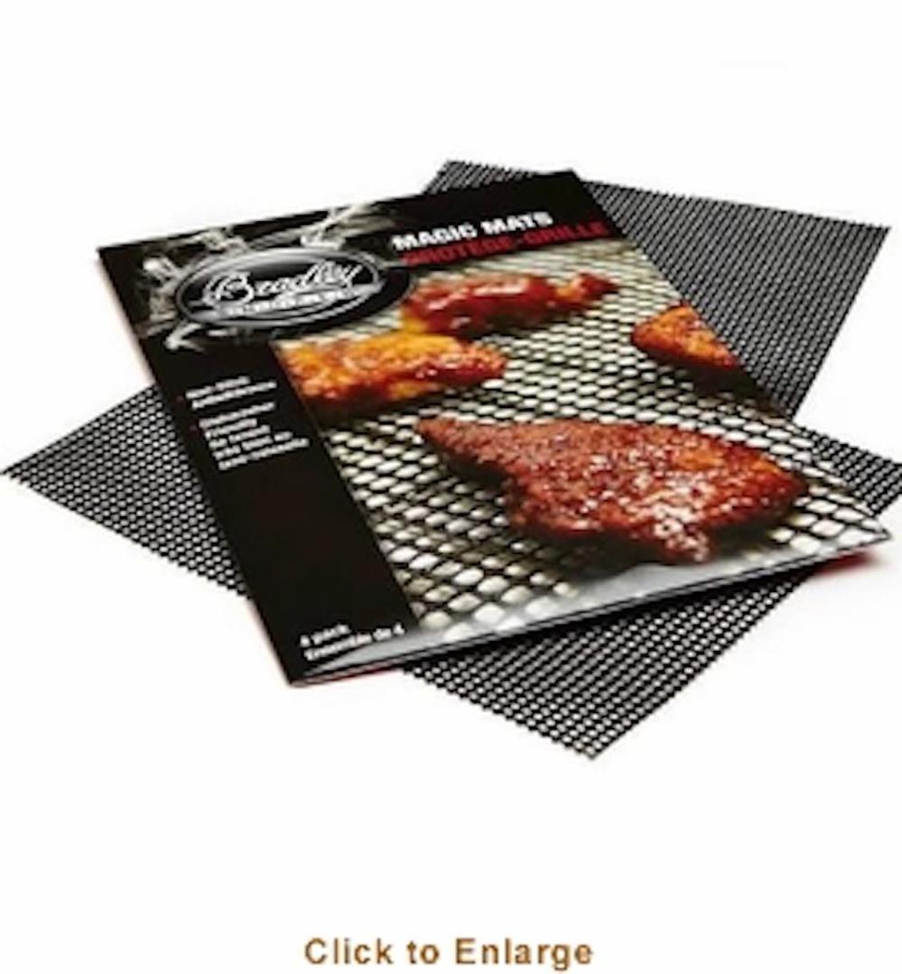 Bradley Smoker Non-Stick Grilling Magic Mat Set of 4 - Flockneti