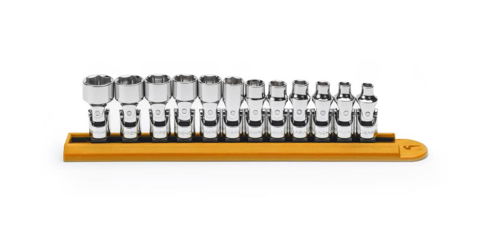 GEARWRENCH 12 Pc 1/4-in Drive 6 Point Flex Metric Socket Set - Flockneti