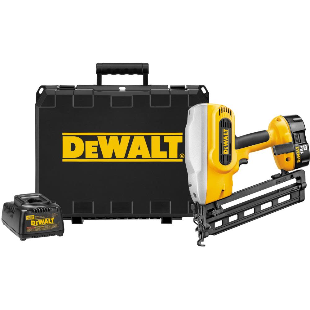 DEWALT 18V 16 Gauge Angled Nailer Kit Finish - Flockneti