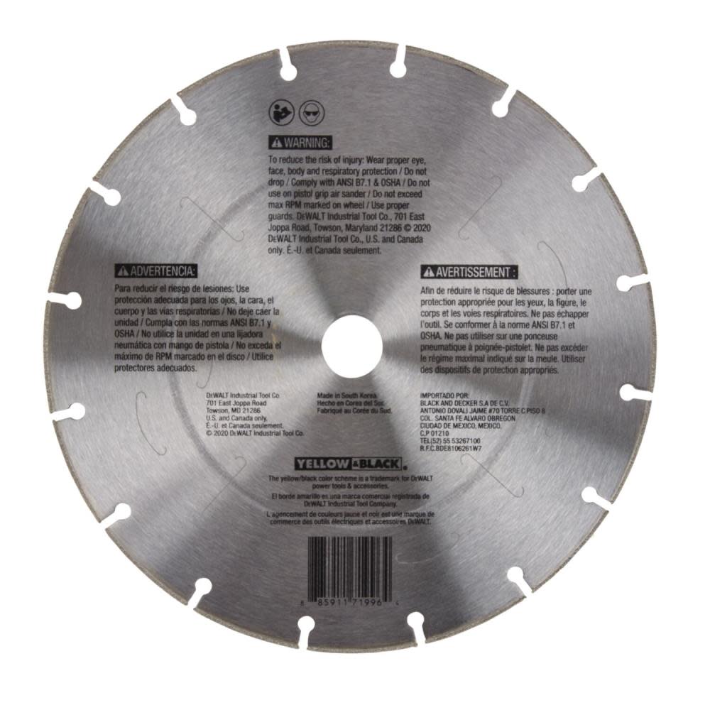 DEWALT Diamond Wheel FLEXVOLT 9″ Metal Cutting - Flockneti