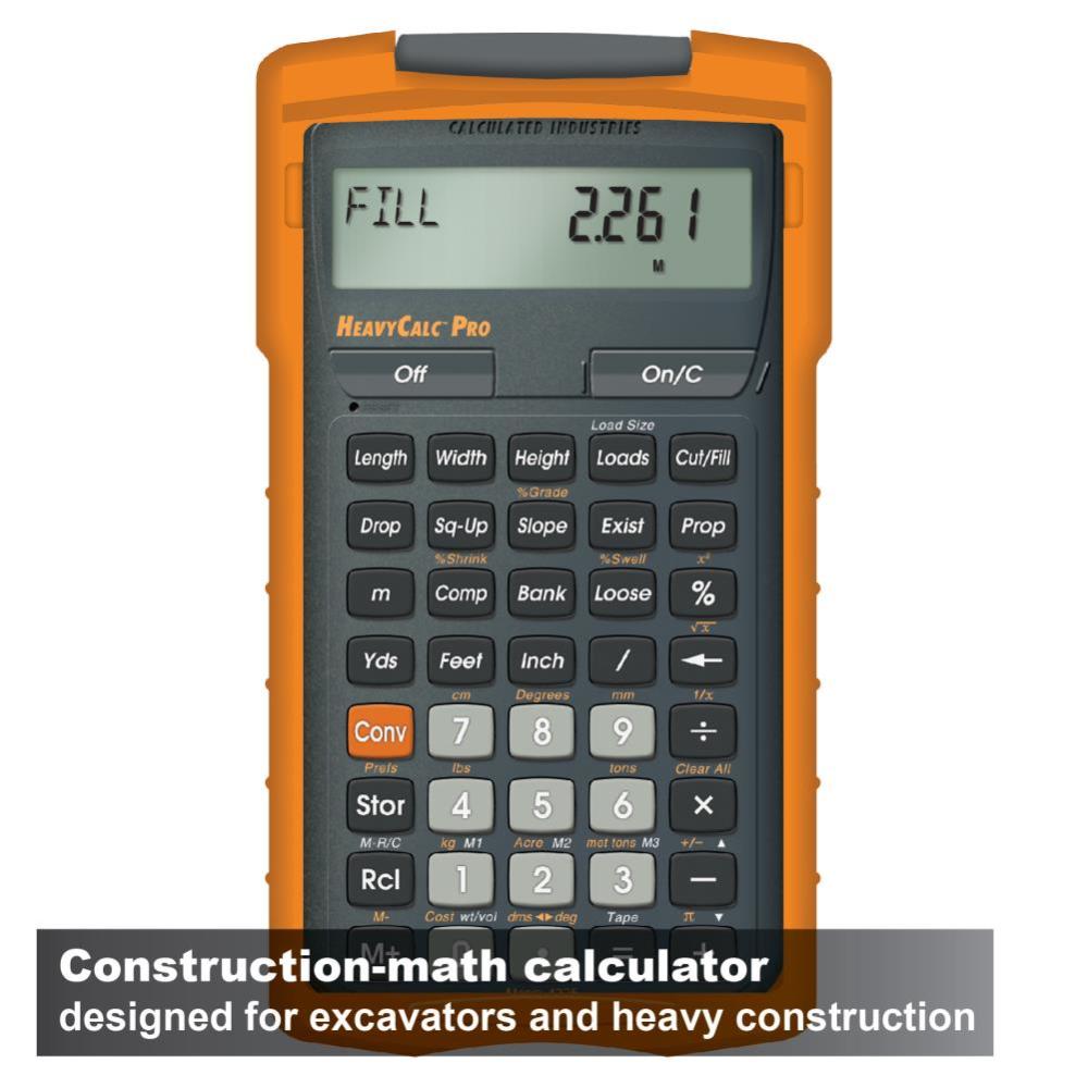 Calculated Industries Heavy Construction Math Calculator - Flockneti