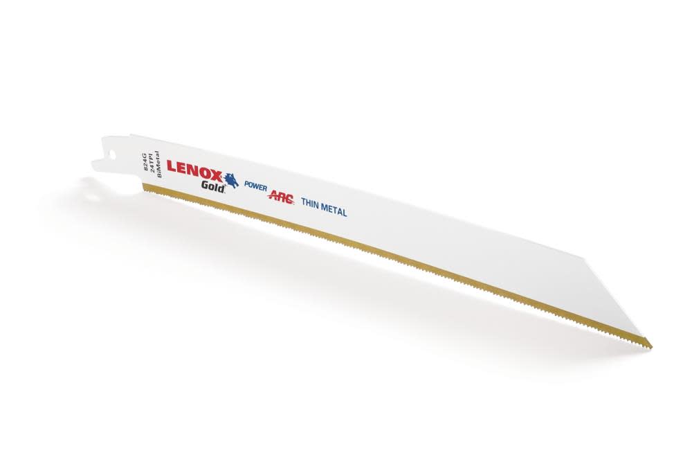 Lenox 8 In. 24 TPI Gold Power Arc Curved Reciprocating Saw Blade 5 pk. - Flockneti