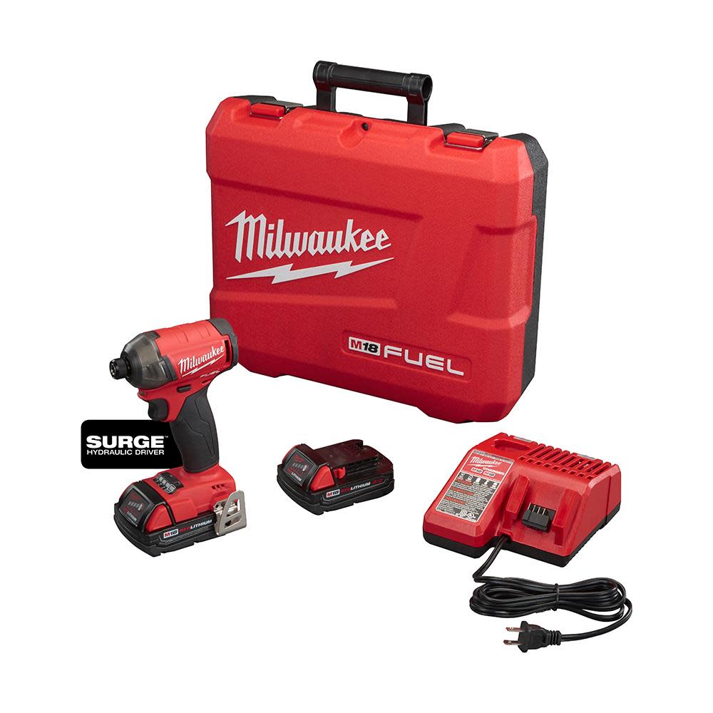 Milwaukee M18 FUEL SURGE 1/4 in. Hex Hydraulic Driver Kit - Flockneti