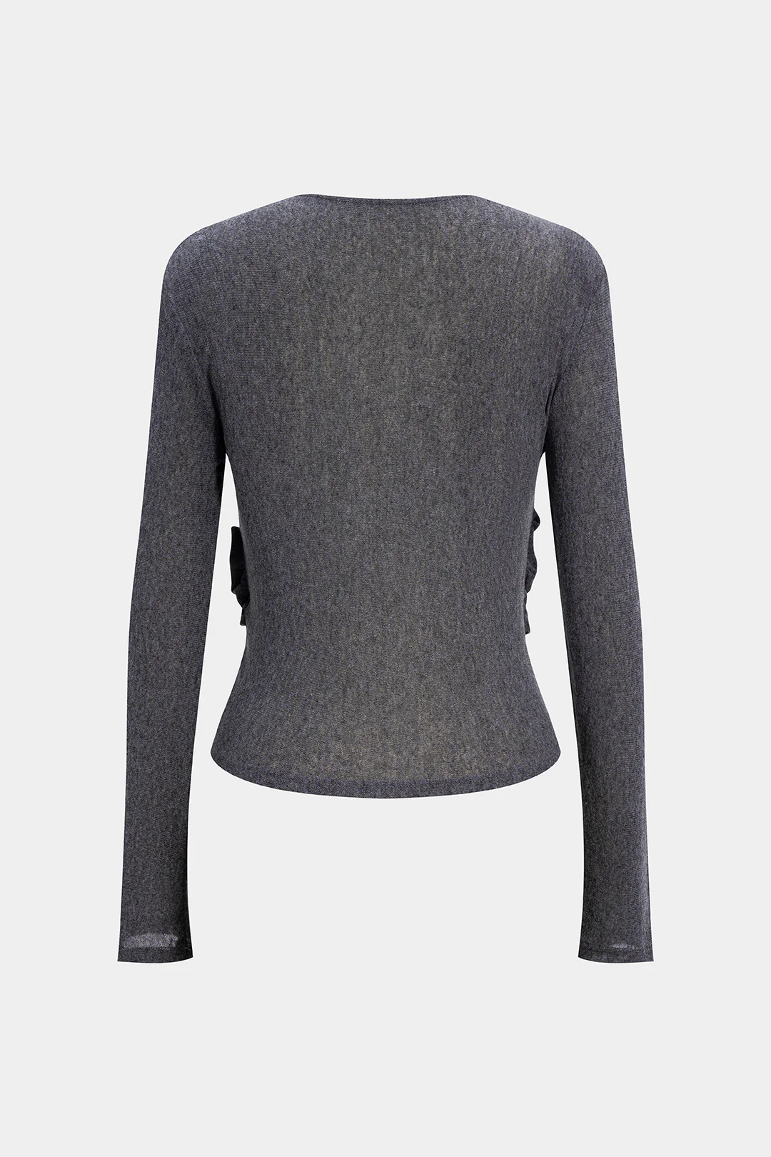 Crossed Ruched Long-Sleeve Top - Flockneti