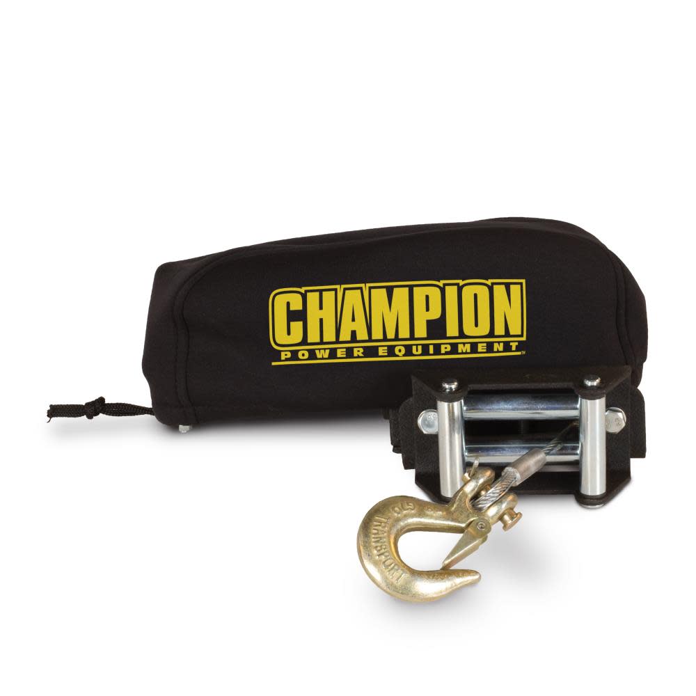 Champion Power Equipment Weather-Resistant Neoprene Storage Cover for Winches 2000-3500 lb. - Flockneti