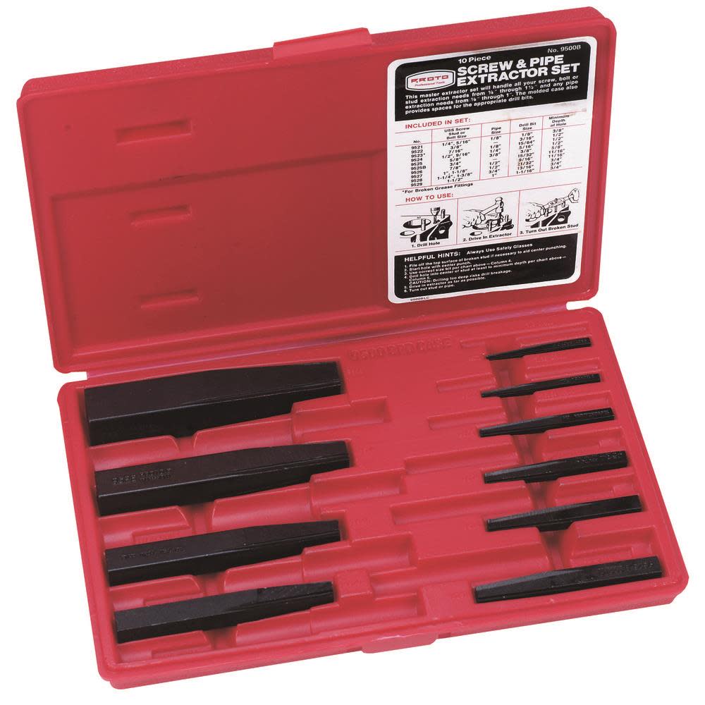 Proto 10 Piece Screw Extractor Set - Flockneti