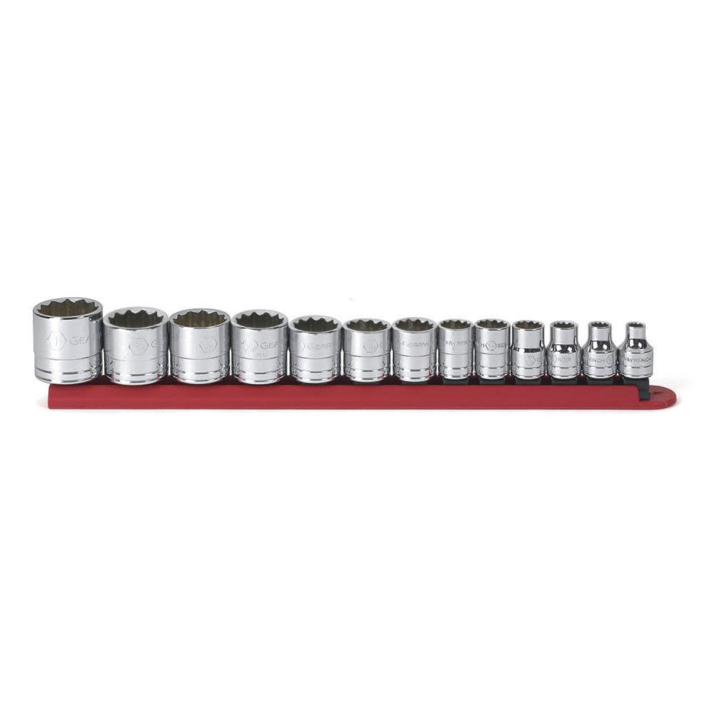 GEARWRENCH 13 Pc 3/8″ Drive 12 Point Standard SAE Socket Set - Flockneti