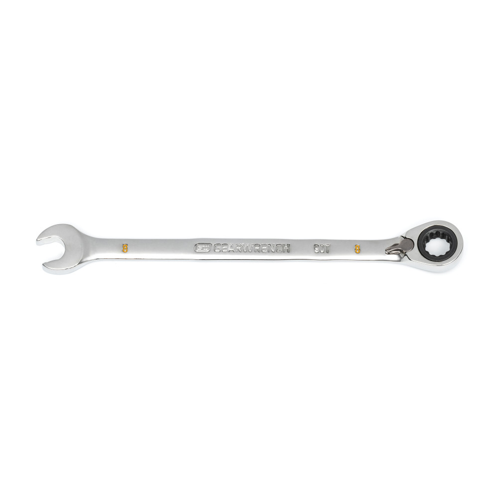 GEARWRENCH Ratcheting Wrench 8mm 90 Tooth 12 Point Reversible - Flockneti