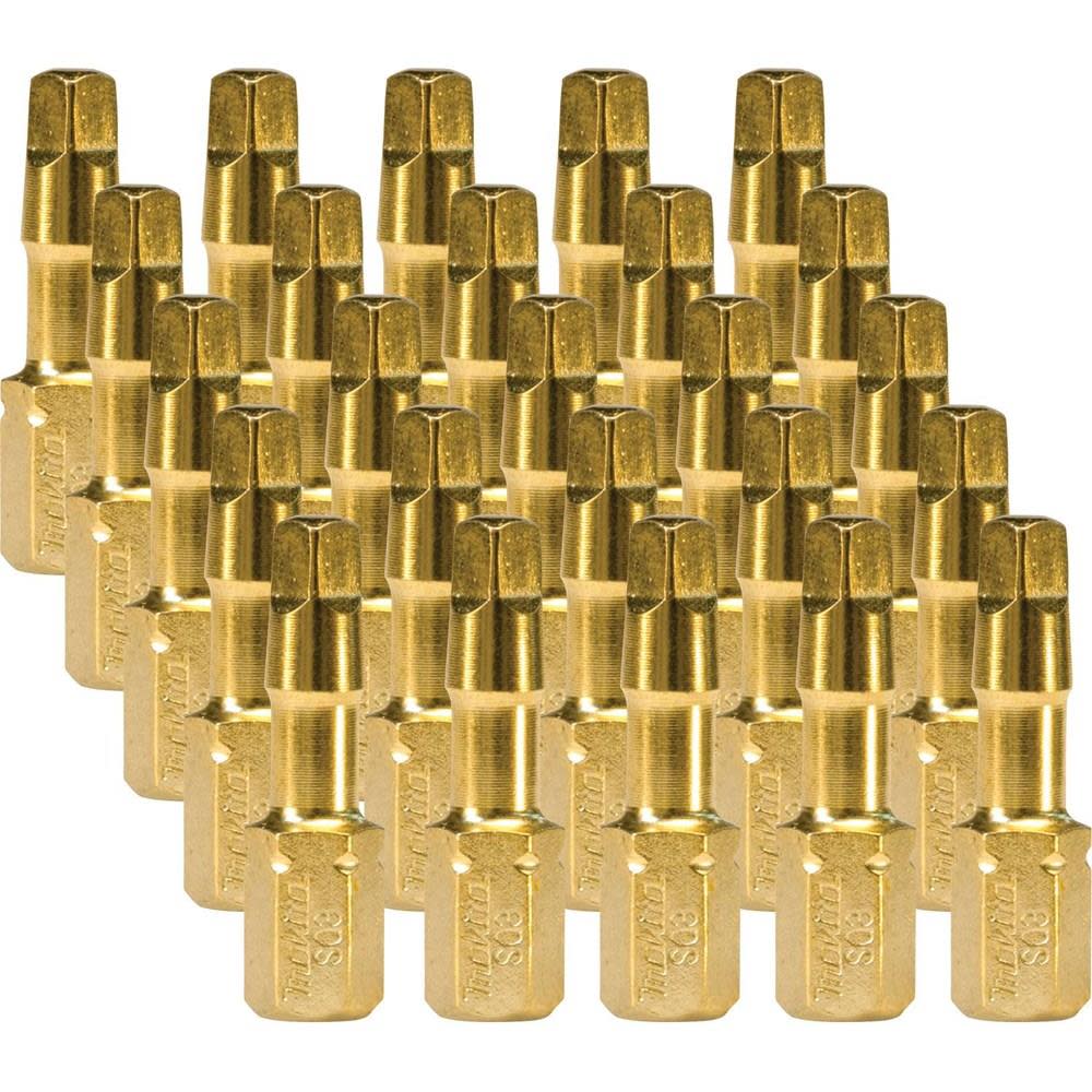 Makita Impact Gold #2 Square Insert Bit (25-Pack) - Flockneti