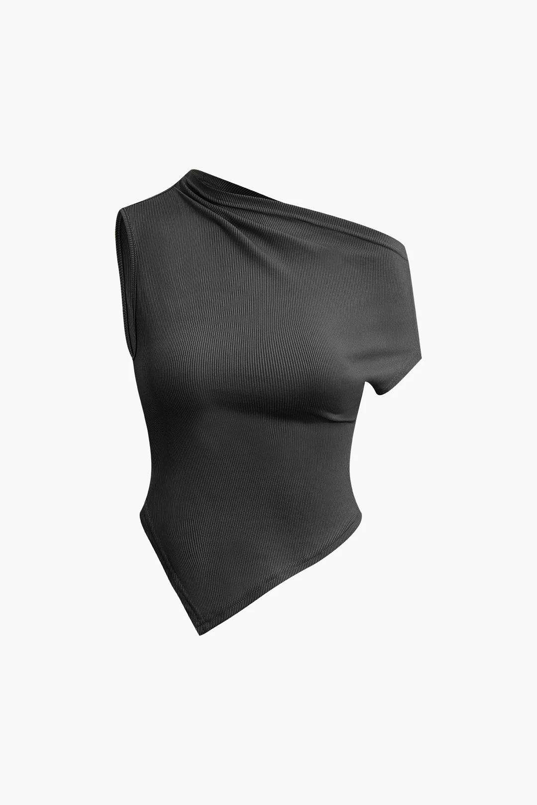 Asymmetrical Twist Top And High Waist Maxi Skirt Set - Flockneti