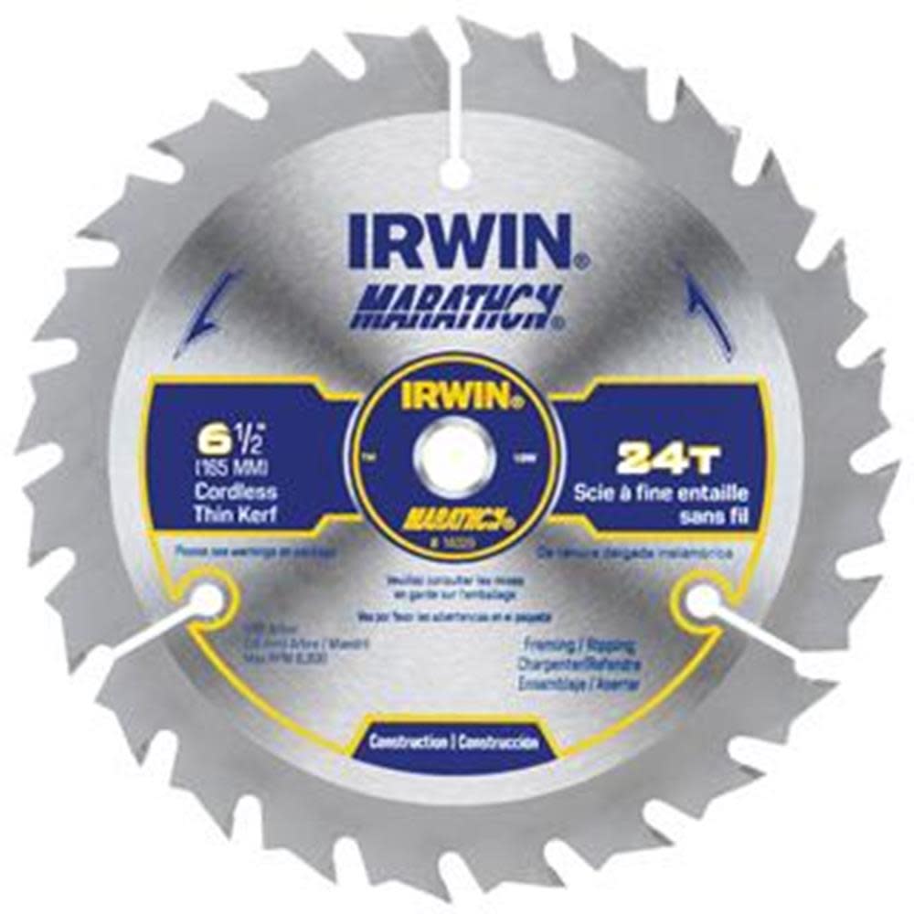 Irwin 6-1/2 In. 24 TPI MARATHON Circular Saw Blade - Flockneti