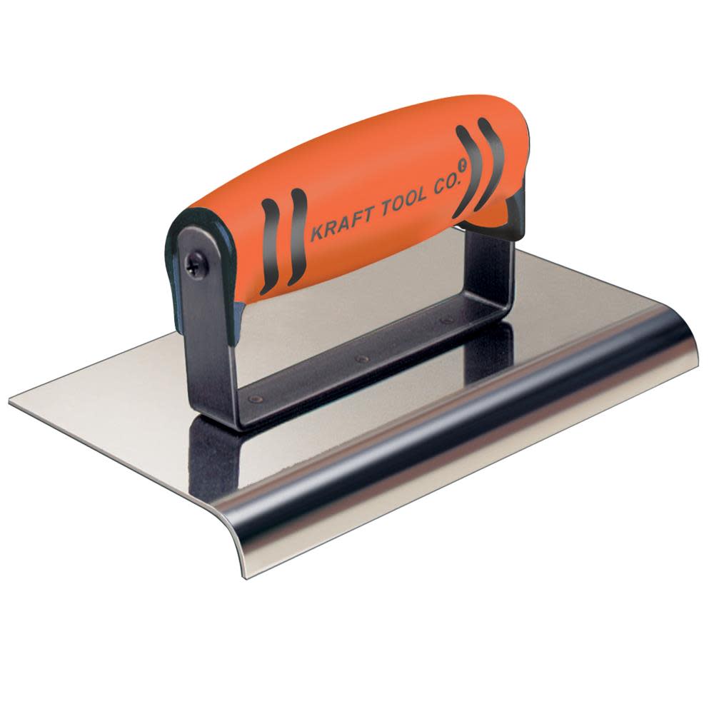 Kraft Tool Co 8″ x 6″ 3/4″ R 1″ L Cement Edger - Flockneti