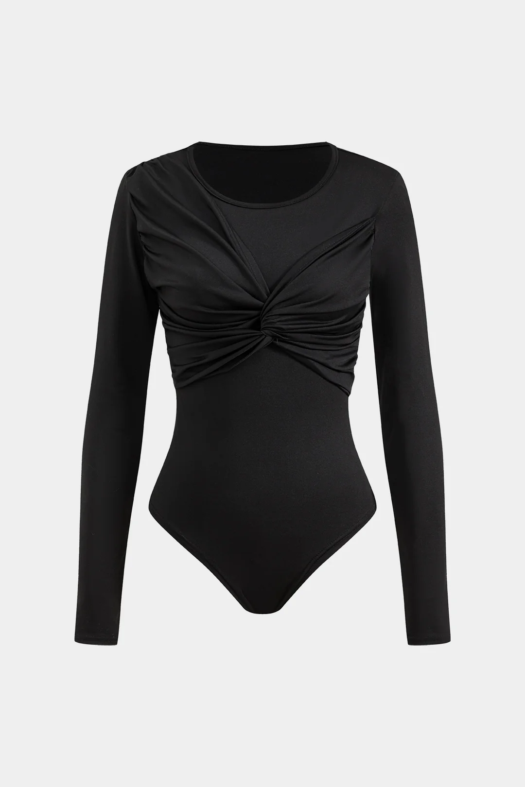 Twist Knot Long Sleeve Bodysuit - Flockneti
