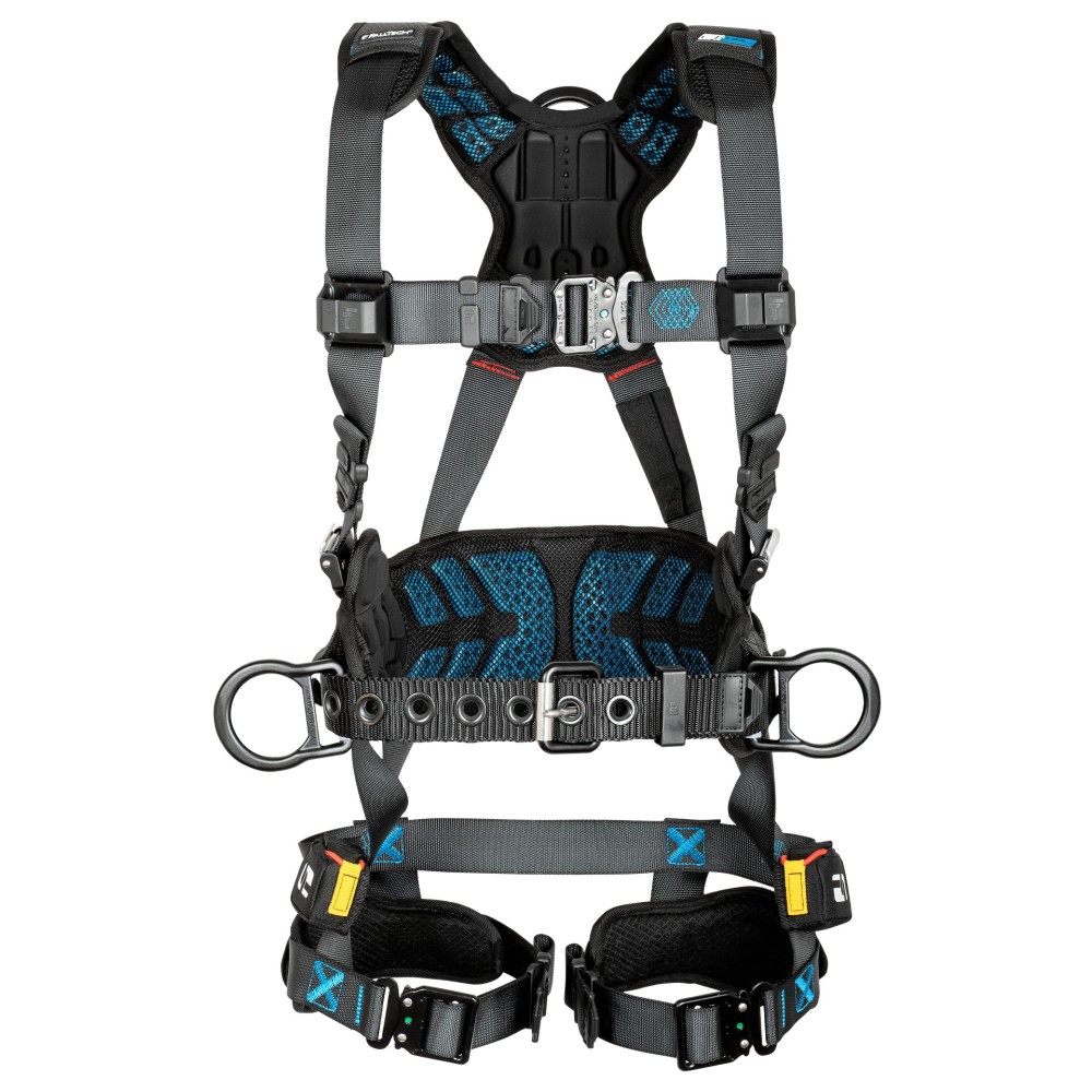 Falltech 3D Belted Full Body Harness with QC Chest Buckle 2X - Flockneti