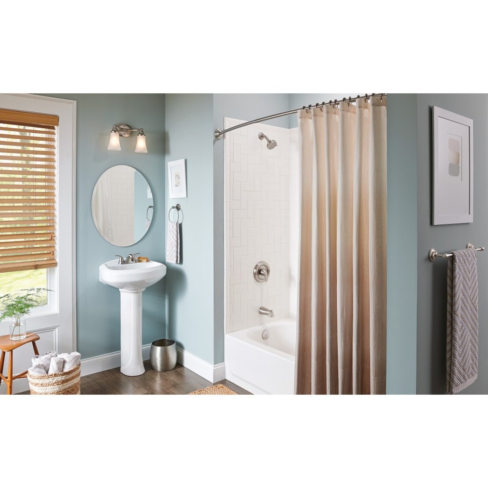 Moen Shower Rod Brushed Nickel 72″ Adjustable Curved - Flockneti
