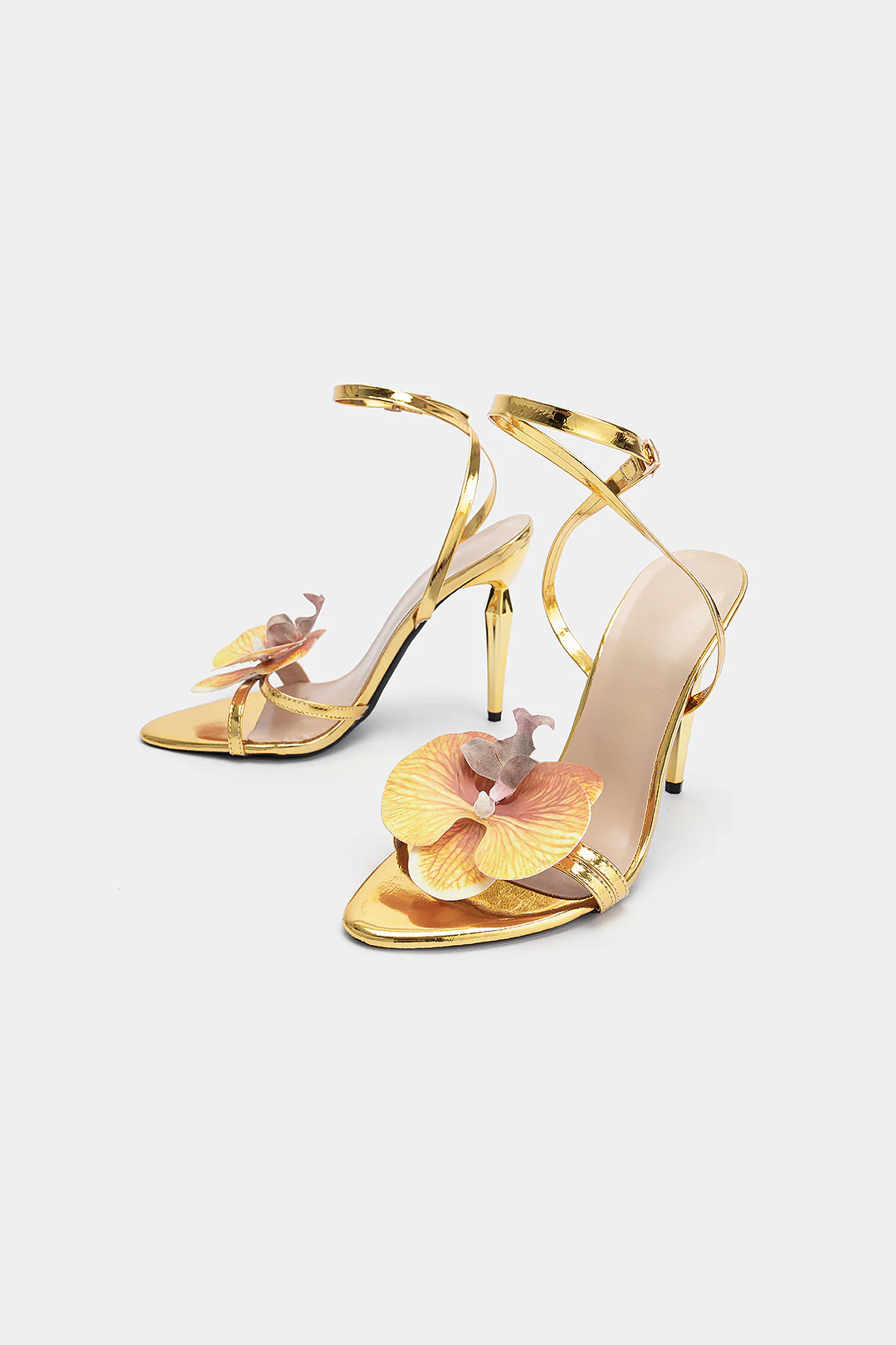 3D Floral Applique Sandals - Flockneti
