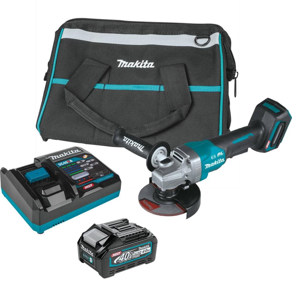 Makita XGT 40V max Paddle Switch Angle Grinder Kit 4 1/2 / 5″ - Flockneti