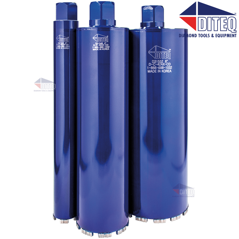 Diteq 3″ Wet/Dry Diamond Concrete Core Drill Bits - Flockneti