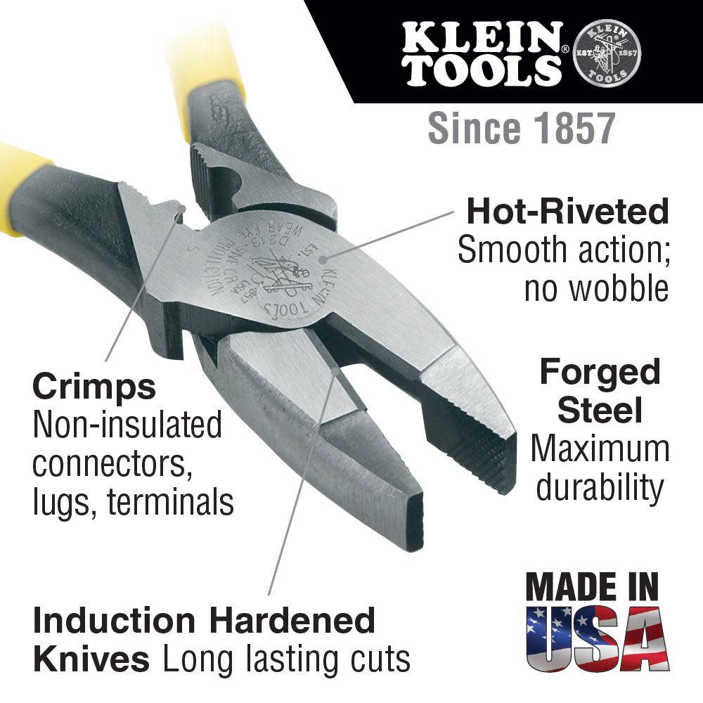 Klein Tools 9” Crimping Pliers Side Cutting - Flockneti