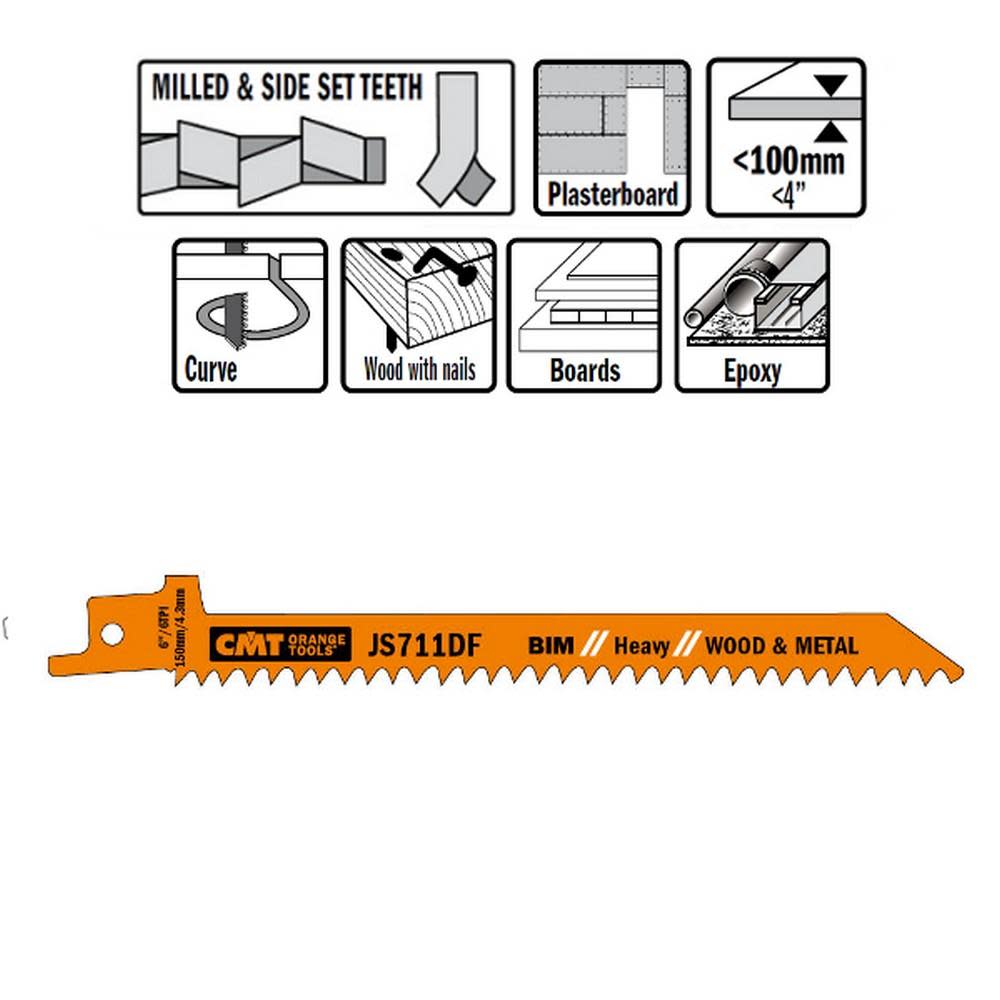 CMT Bi Metal Recip Blade - Flockneti