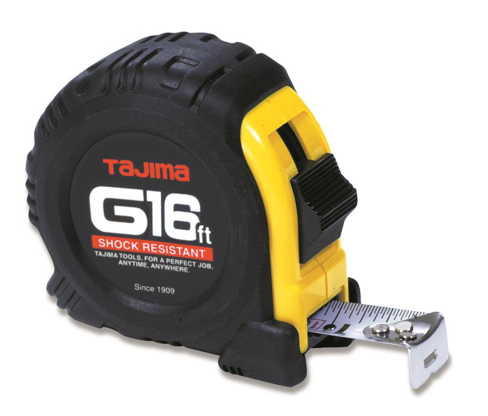 Tajima 16 Ft. Standard Scale Tape Measure with 1 In. Steel Blade - Flockneti