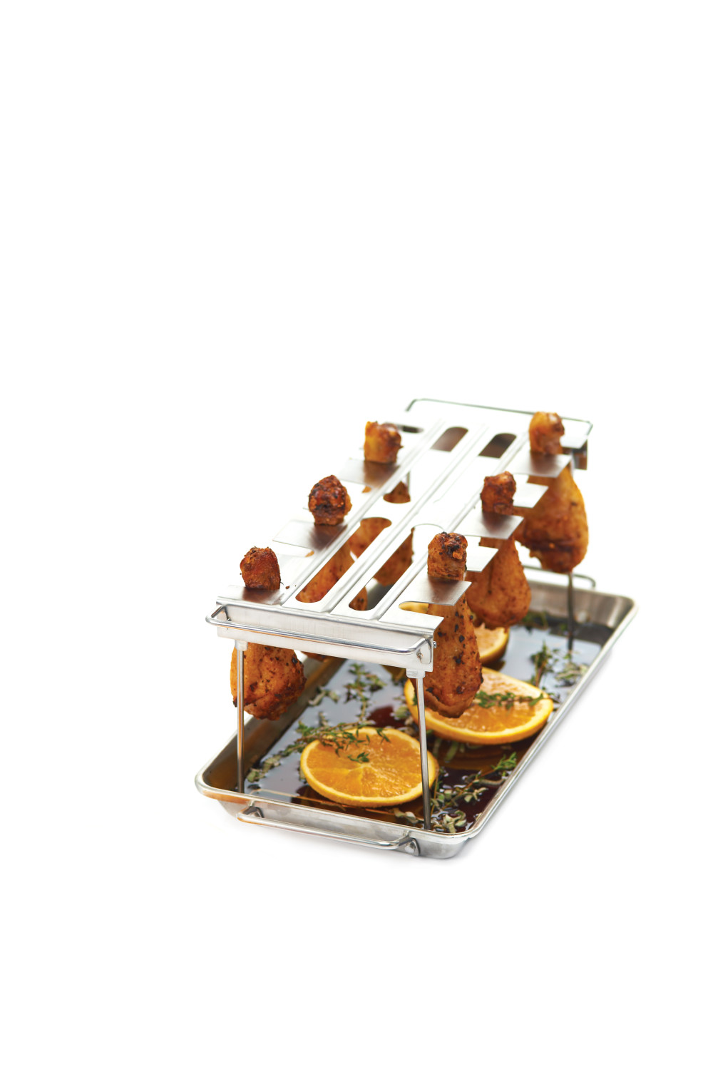 Broil King Stainless Steel Roaster and Wing Rack with Pan - Flockneti