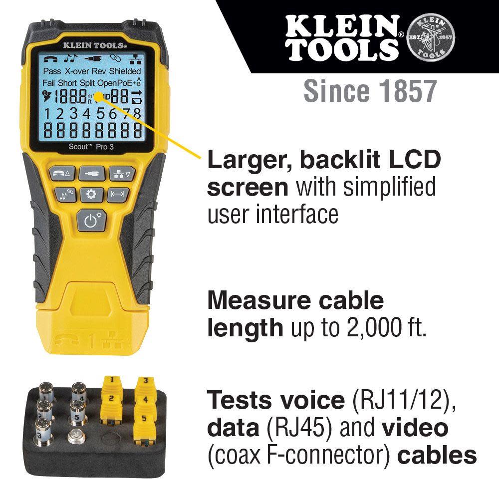 Klein Tools Scout Pro 3 Tester Starter Kit - Flockneti