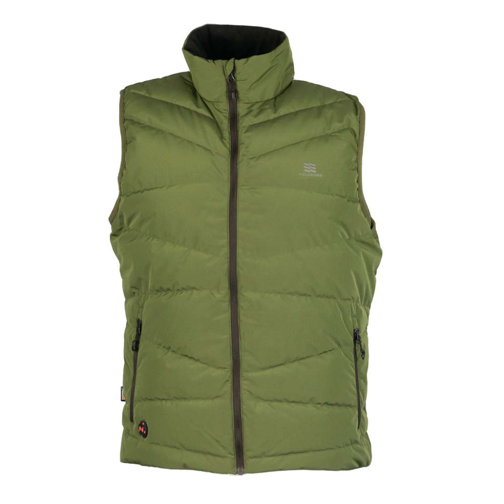 Mobile Warming 7.4V Crest Heated Down Vest Mens Green 3X - Flockneti