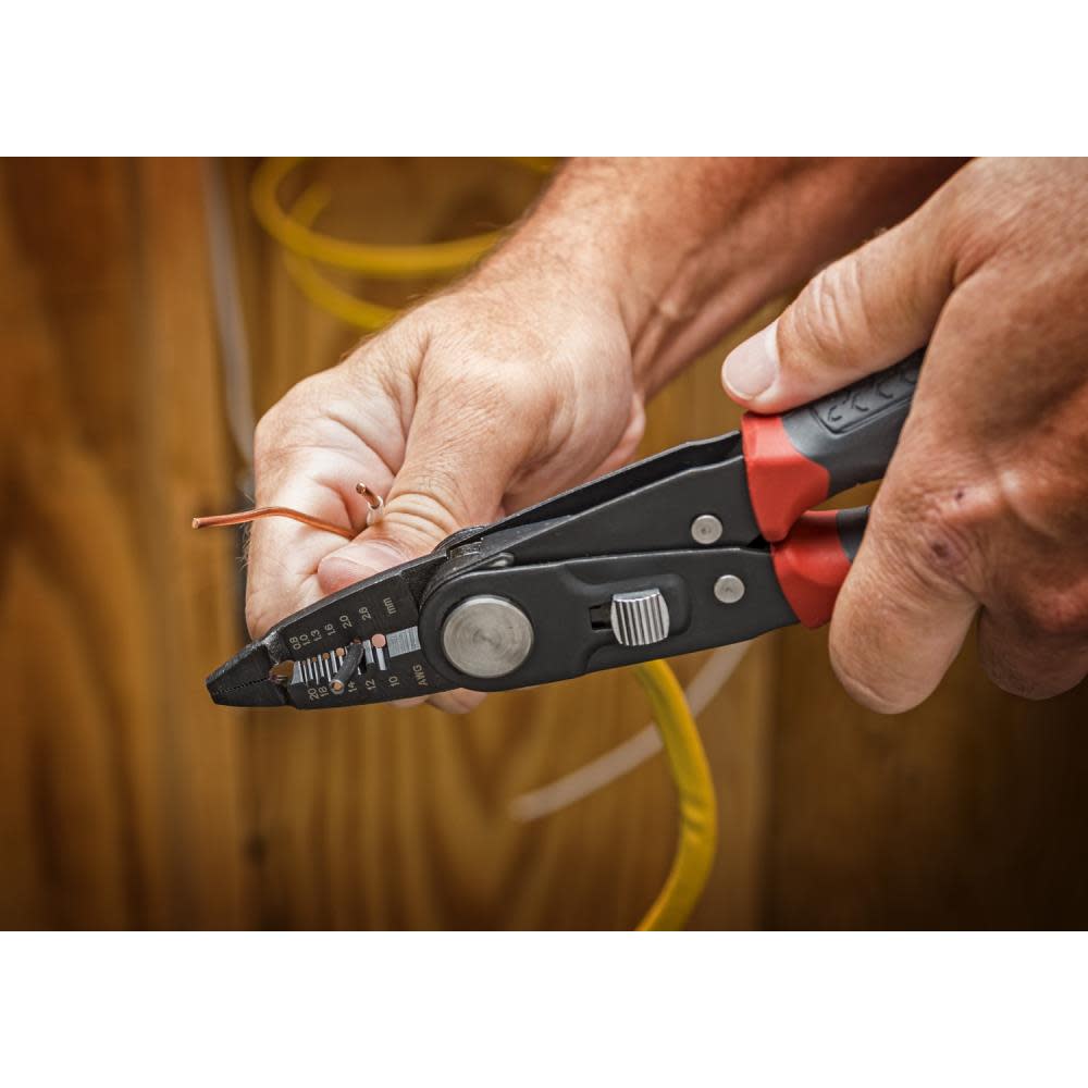 Crescent 2 in 1 Combo Dual Material Linesman’s Pliers and Wire Stripper - Flockneti