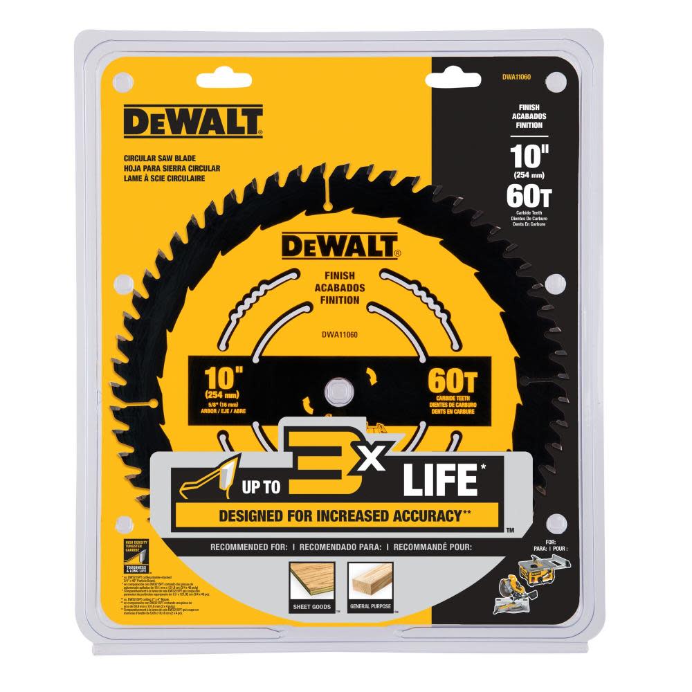 DEWALT Circular Saw Blade 10″ 60T - Flockneti