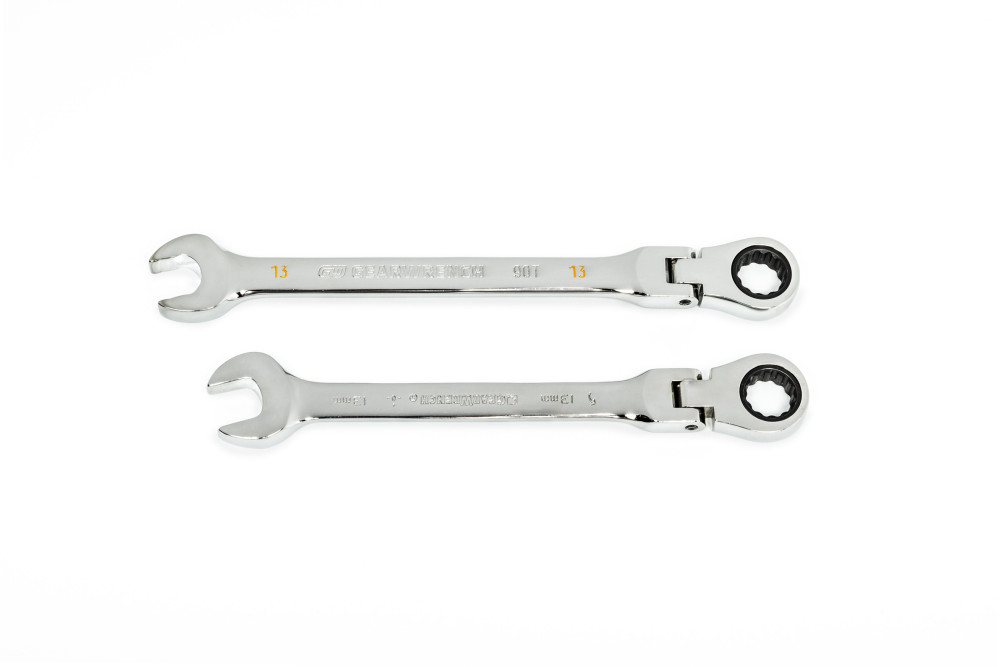 GEARWRENCH 13mm 90T 12 Point Flex Head Ratcheting Combination Wrench - Flockneti