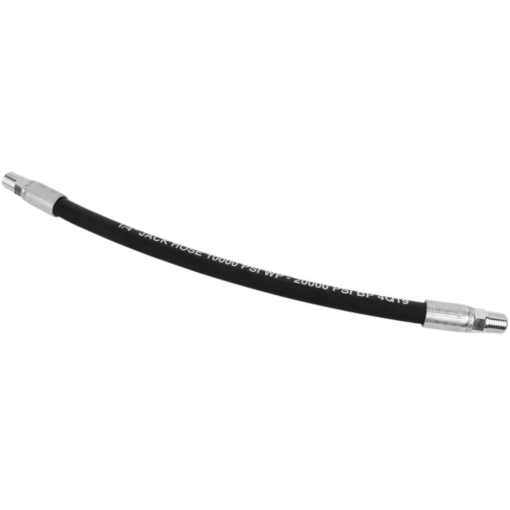 Milton Hydraulic Hose Assembly Jack Hose 10000 PSI 1/4″ MNPT 1/4″ Hose ID x 108″L - Flockneti