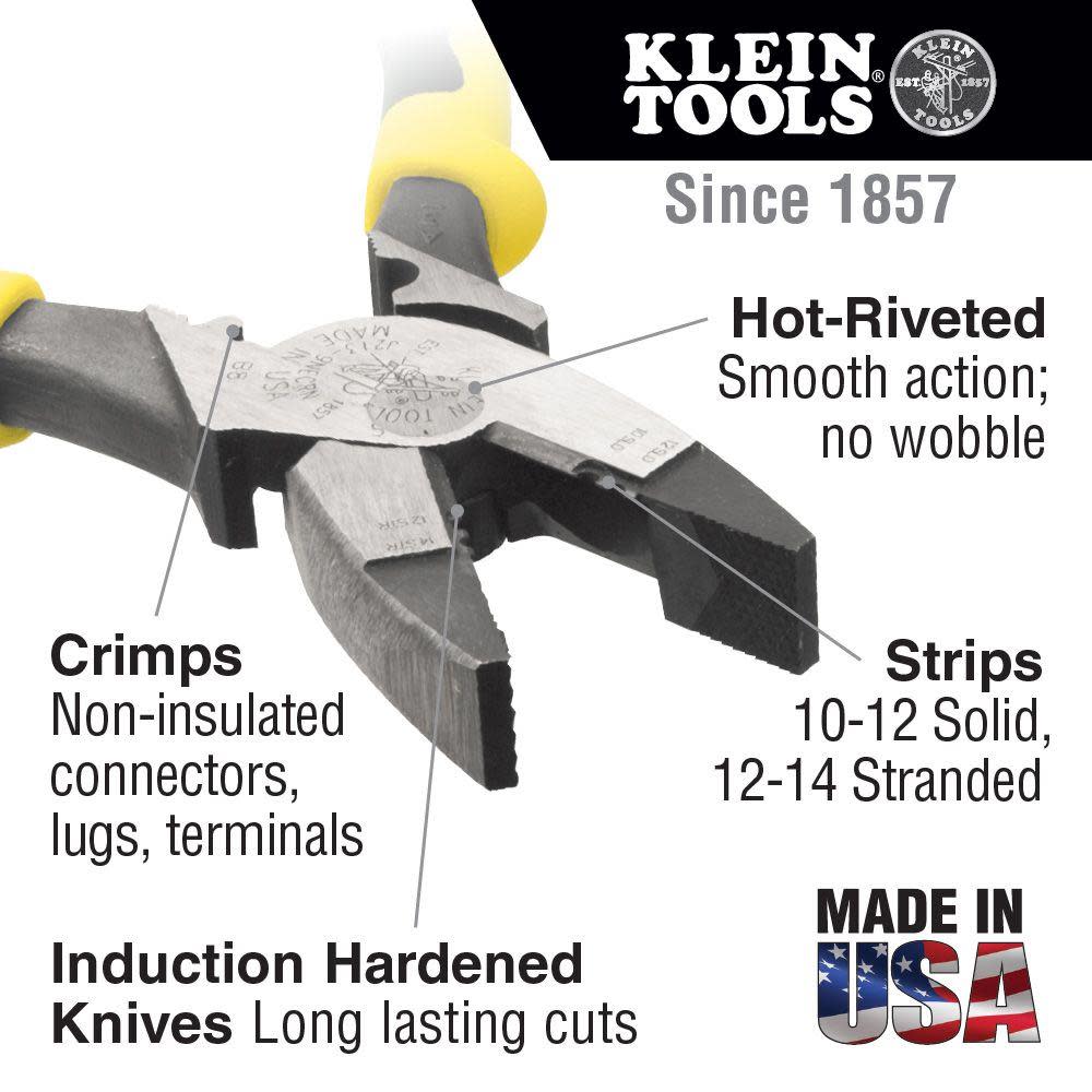 Klein Tools Pliers Side Cut Wire Strip Crimp - Flockneti