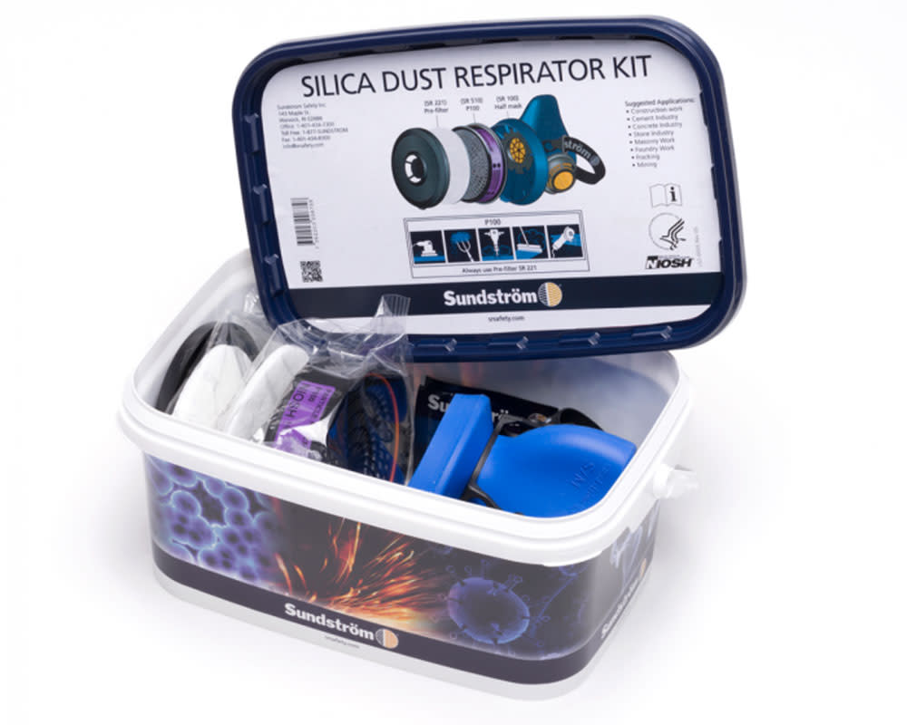 Sundstrom Safety Half Mask Air Purifying Respirator Silica Dust Kit – S/M - Flockneti