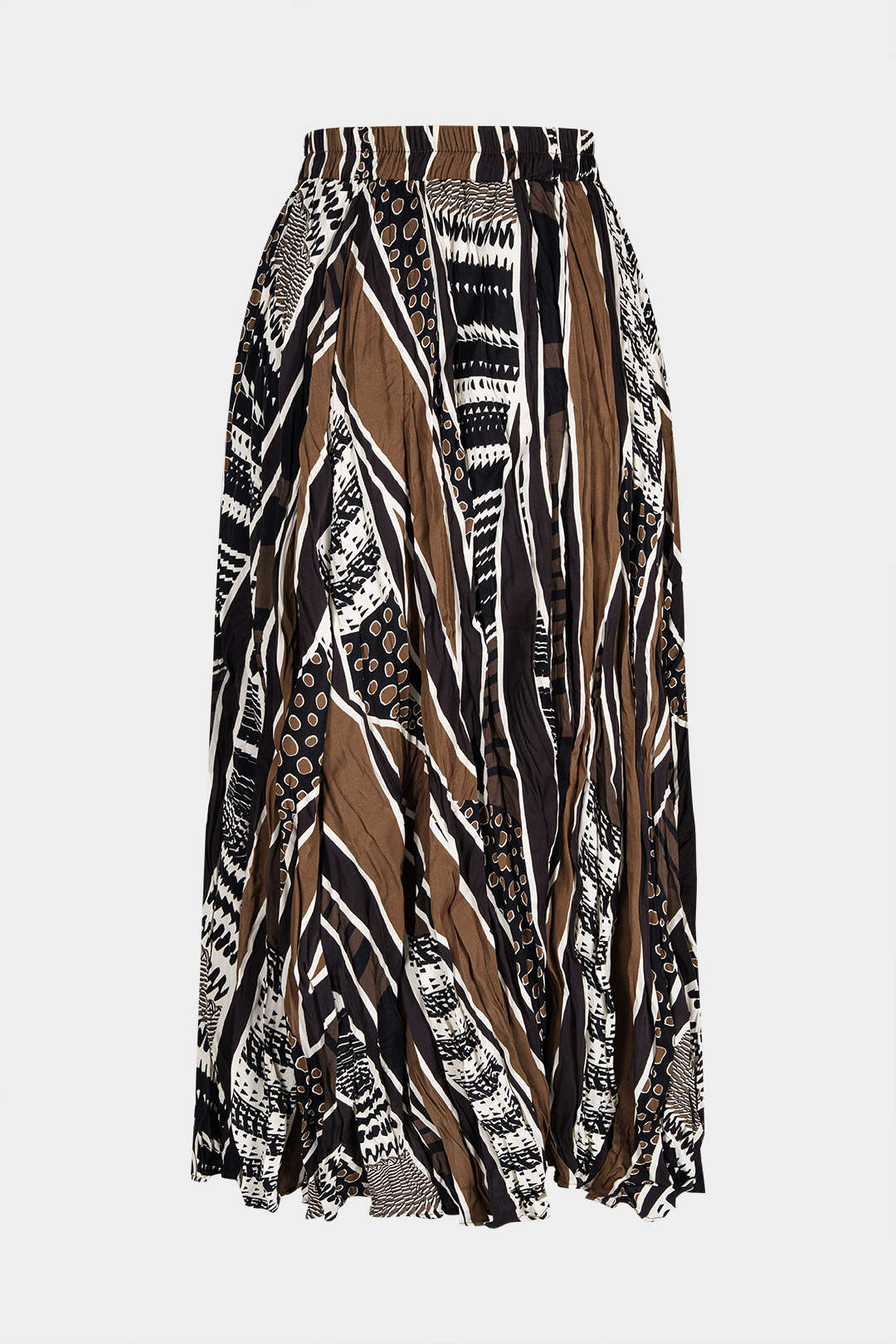 Tribal Print Wrinkled Skirt - Flockneti