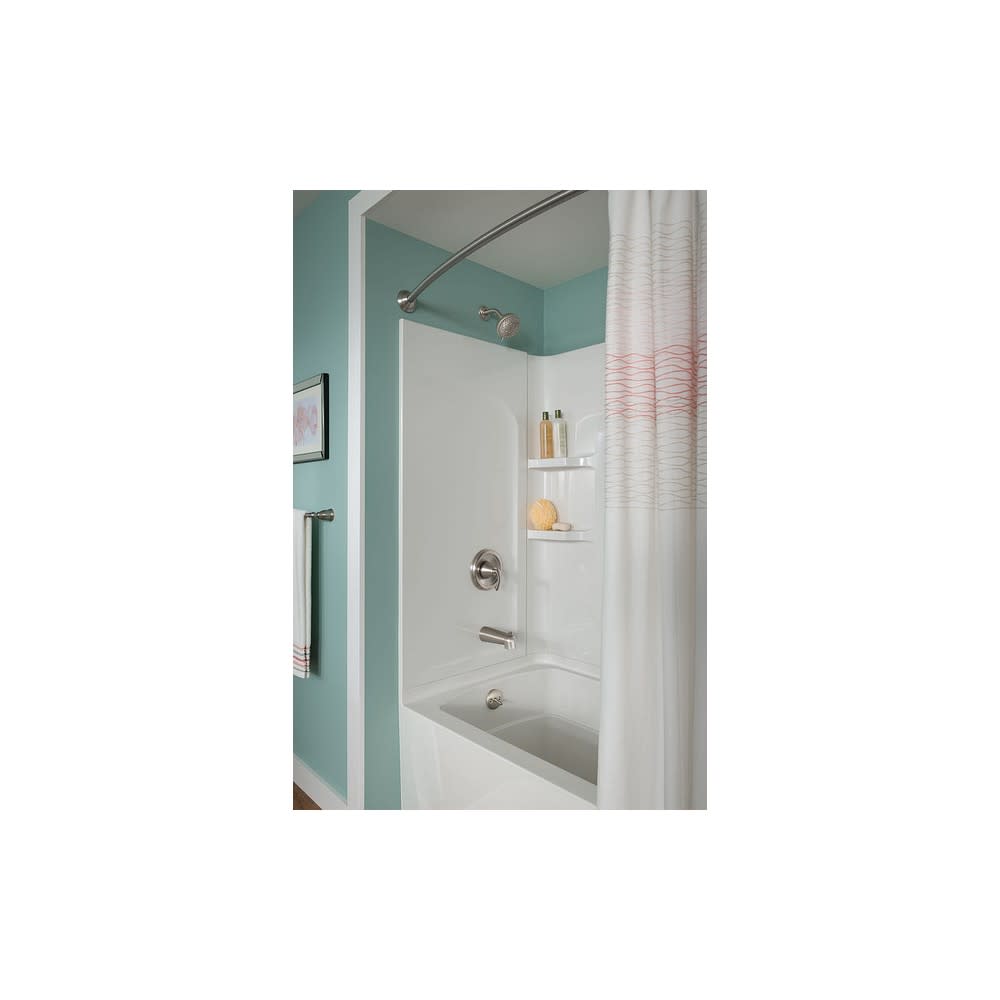 Moen Shower Rod Brushed Nickel 72″ Adjustable Curved - Flockneti