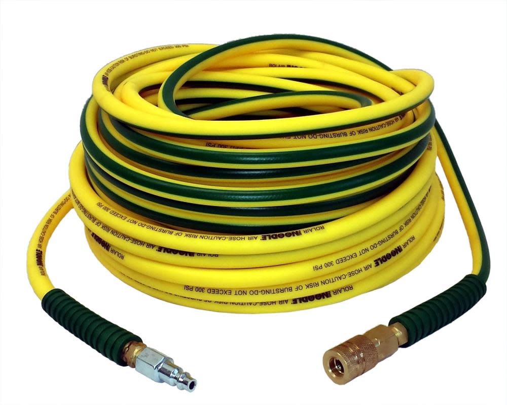 Rolair 1/4 In. x 100 Ft. Noodle Air Compressor Hose (incl. 1/4″ coupler/plug) - Flockneti