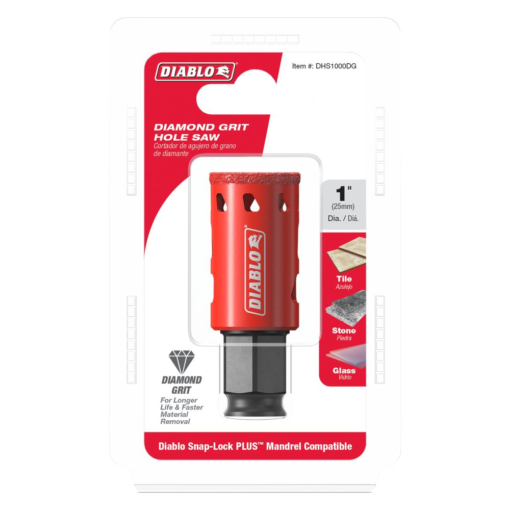 Diablo Tools 1″ Diamond Grit Hole Saws - Flockneti