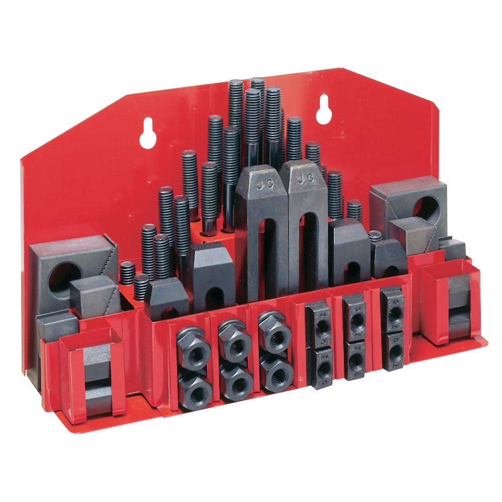 JET 52pc Clamping Kit for 5/8 In. T-Slot with Plastic Tray - Flockneti
