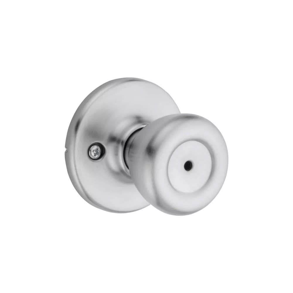 Kwikset Satin Chrome Bed/Bath Tylo Mobile Home Privacy Door Knob Set - Flockneti