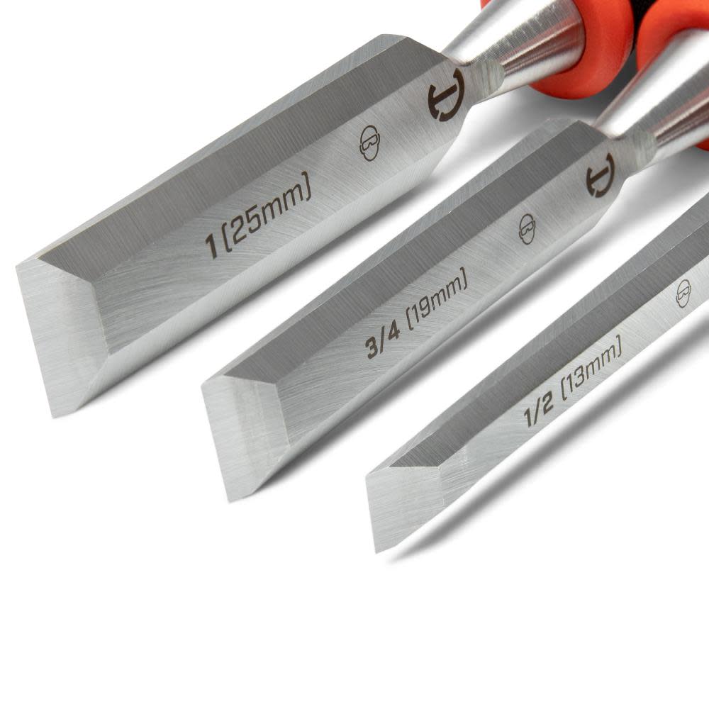 Crescent Wood Chisel Set 3pc - Flockneti