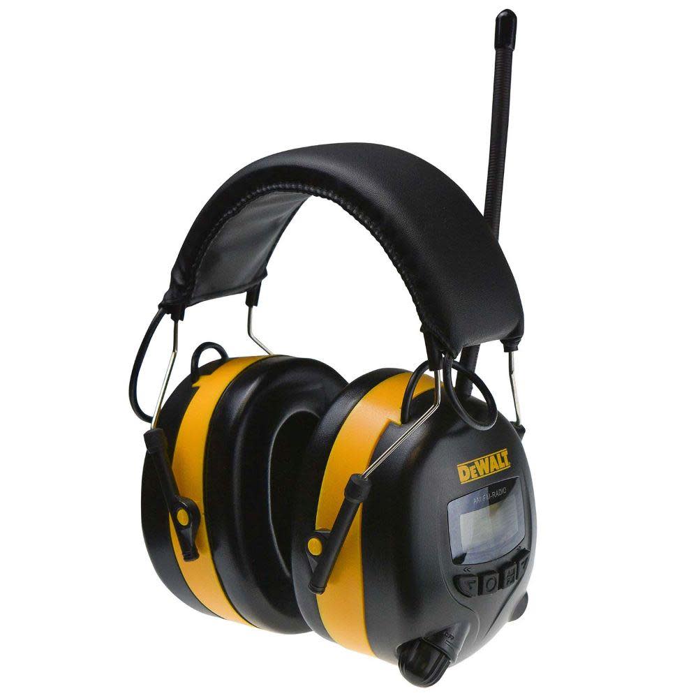 DEWALT Digital AM/FM Hearing Protector Ear Muffs - Flockneti