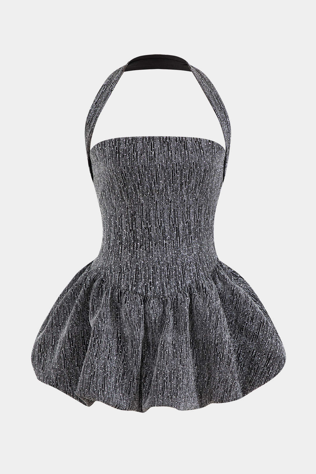 Halter Neck Sleeveless Mini Dress - Flockneti