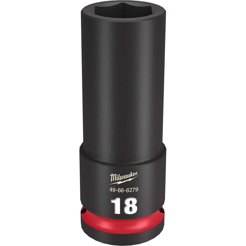 Milwaukee SHOCKWAVE Impact Duty Socket 1/2″ Drive 18MM Deep 6 Point - Flockneti