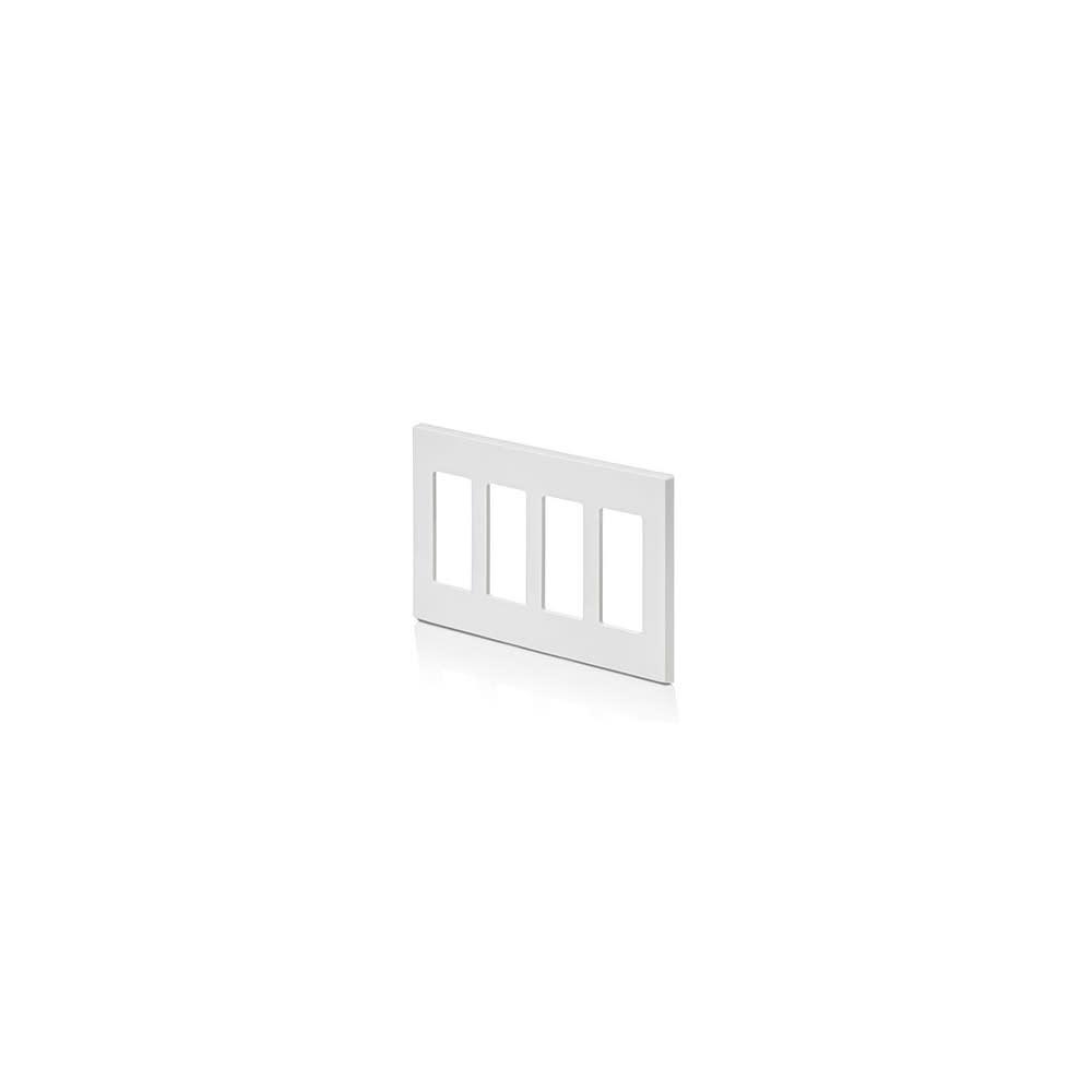 Leviton 4 Gang Decora Plus Rocker Screwless Wallplate - Flockneti
