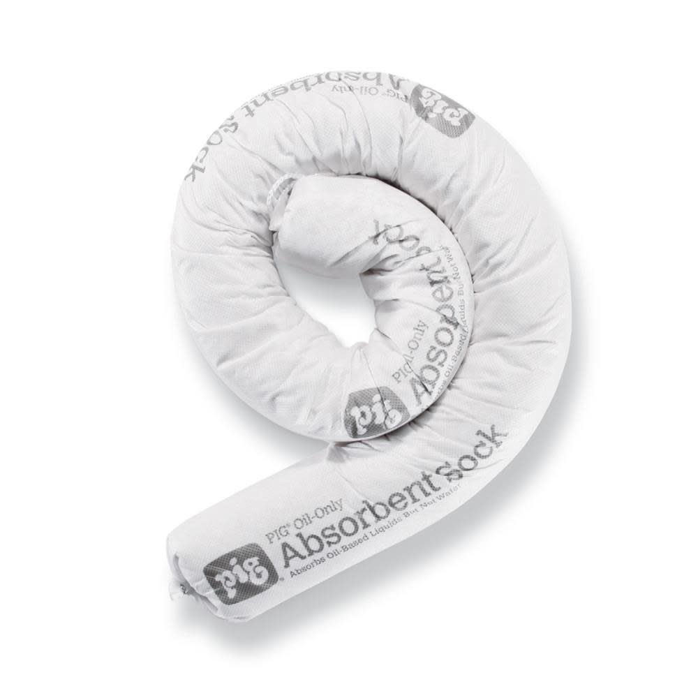 New Pig Water-Repellent Oil-Absorbent Sock – 3 In. Diameter x 48 In. Length - Flockneti