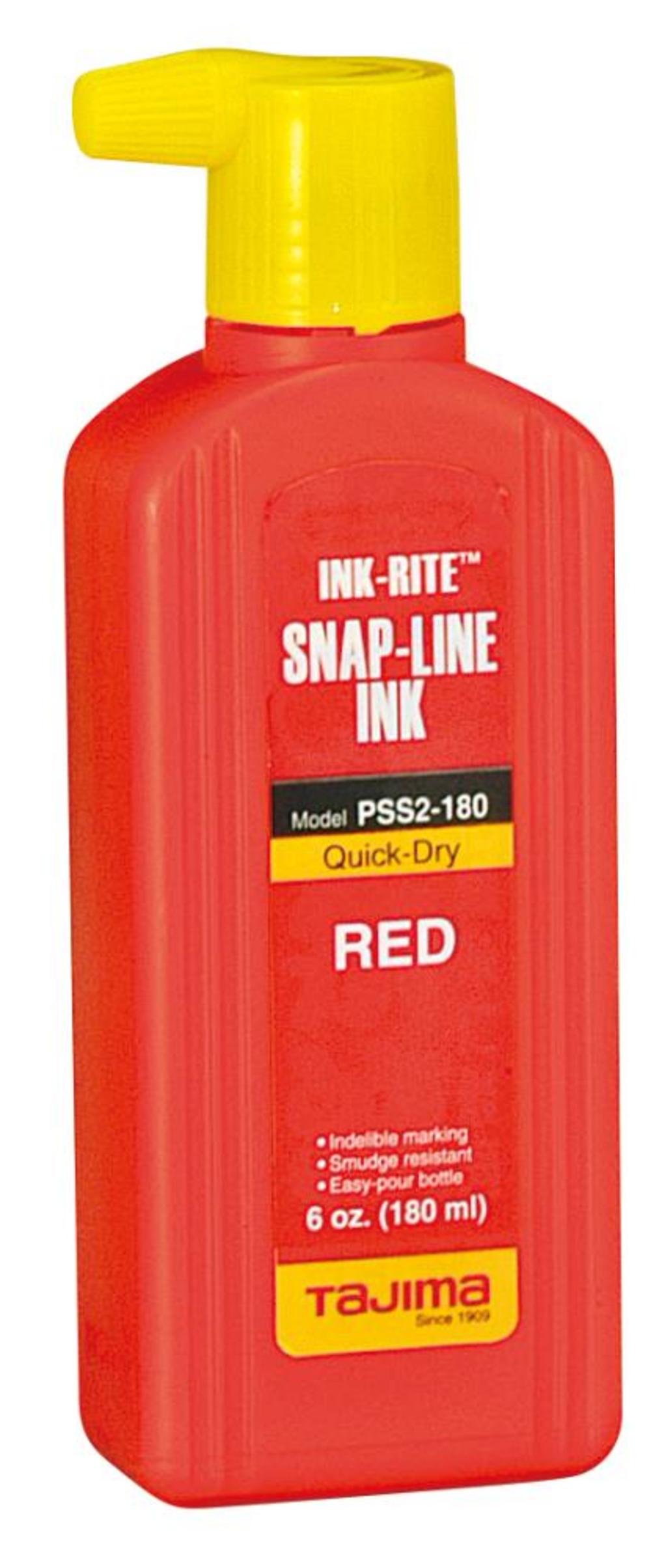 Tajima INK-RITE Quick Dry Liquid Permanent Red Ink with Easy Fill Nozzle for INK-RITE - Flockneti