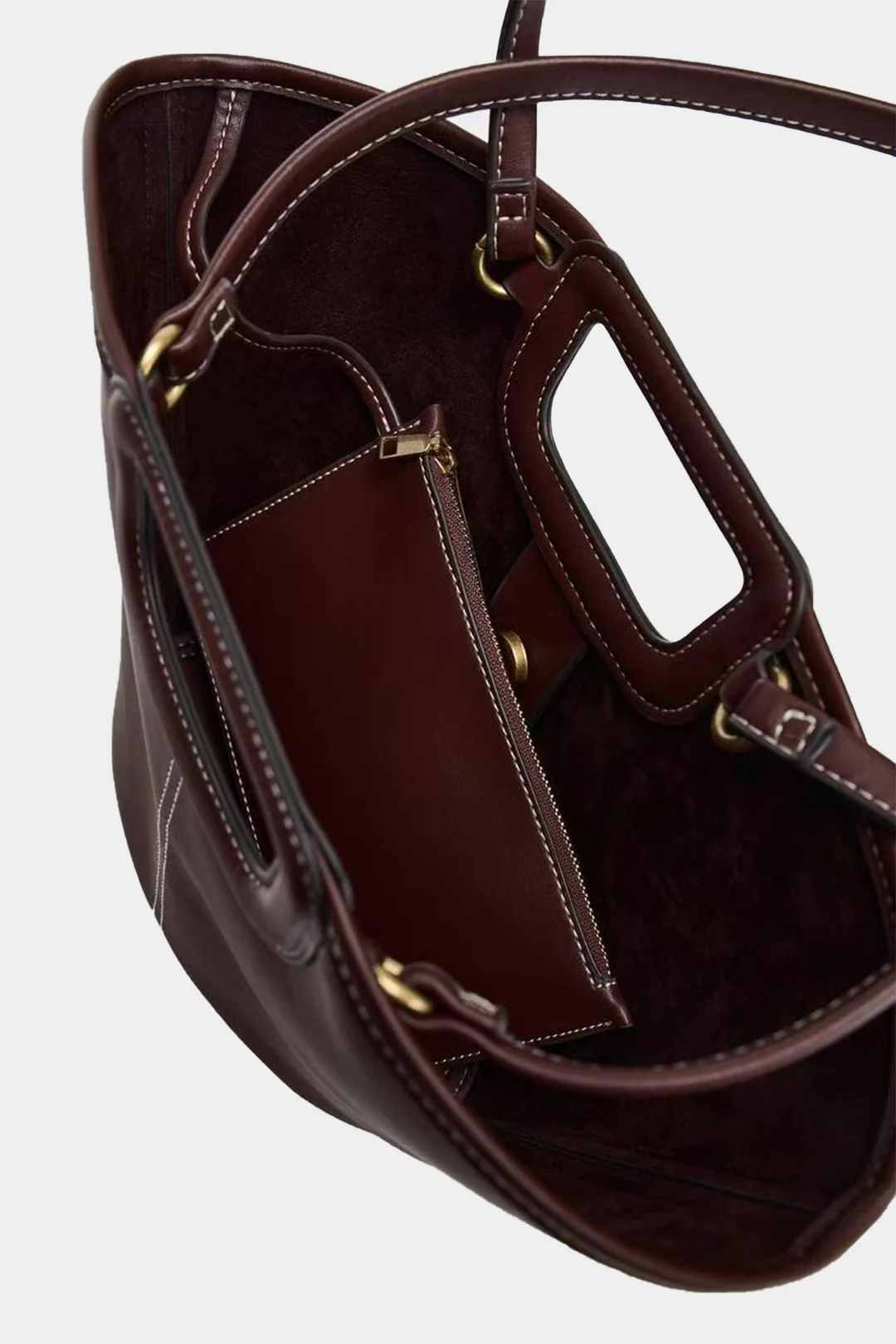 Faux Leather Cross-Body Bag - Flockneti