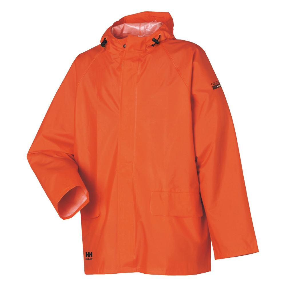 Helly Hansen Mandal Rain Jacket Polyester Dark Orange Large - Flockneti